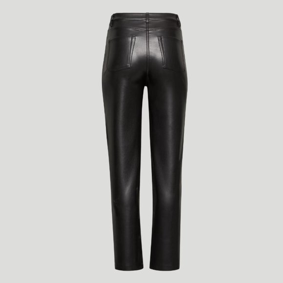 Aritzia Wilfred The Melina Pant High Waisted Vegan Leather Classic Length - Picture 2 of 6